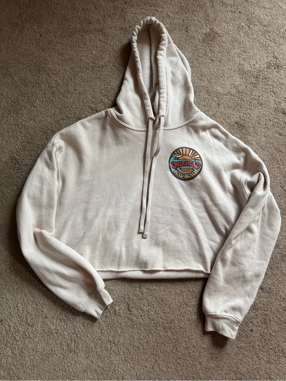 Mad Beach FL Overhead Surf Shop Cropped Hoodie